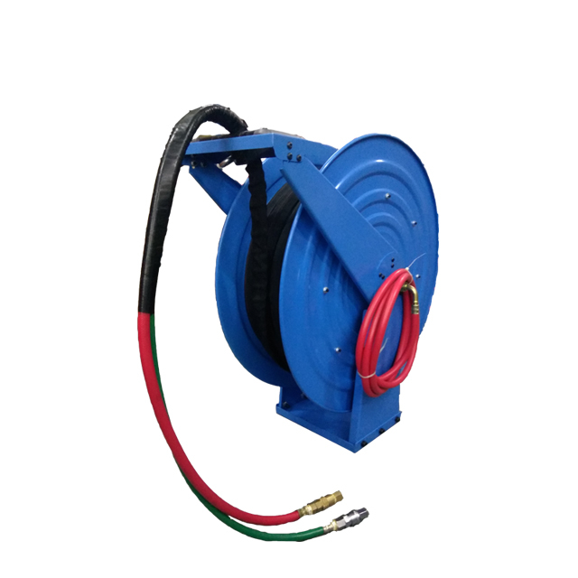 Dual hose reel | Retractable hydraulic hose reel ASDH500D