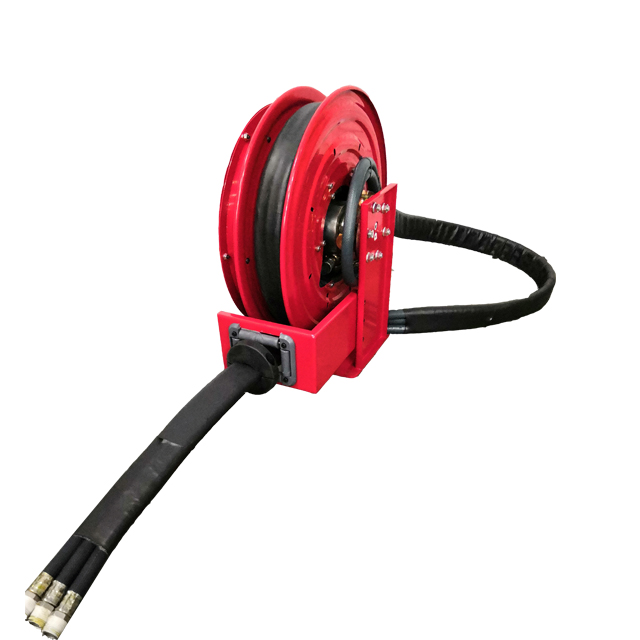 Steel triple port hose reel | Service truck 3 hose reel ESMH500S