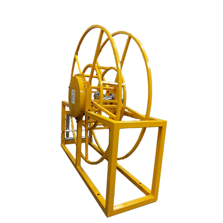 Heavy duty air hose reel | Large hose reels ASSH1200D - SUPERREEL